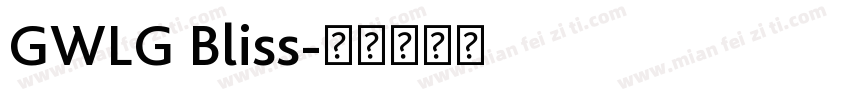 GWLG Bliss字体转换